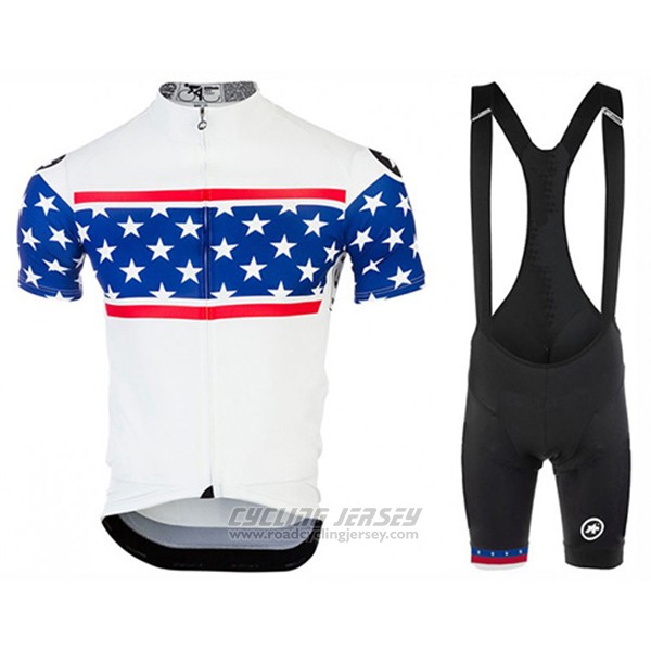 2017 Cycling Jersey Assos Champion The United States Short Sleeve and Bib Short